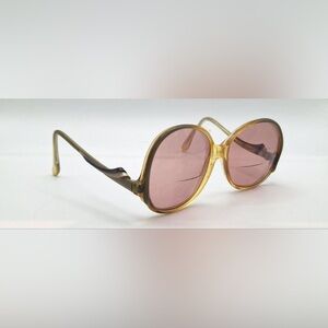 Vintage Laverne Galaxy Gray Pearl Oval Sunglasses Frames Only